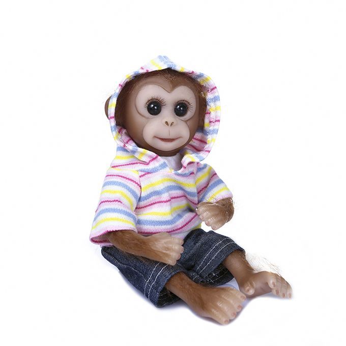 Realistic Baby Monkey Doll Mini Size 8 Inches