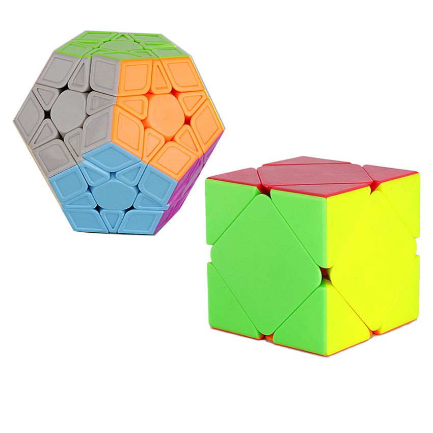 2in1 Speed Cube BUNDLE (Megaminx & Skewb) - Multi