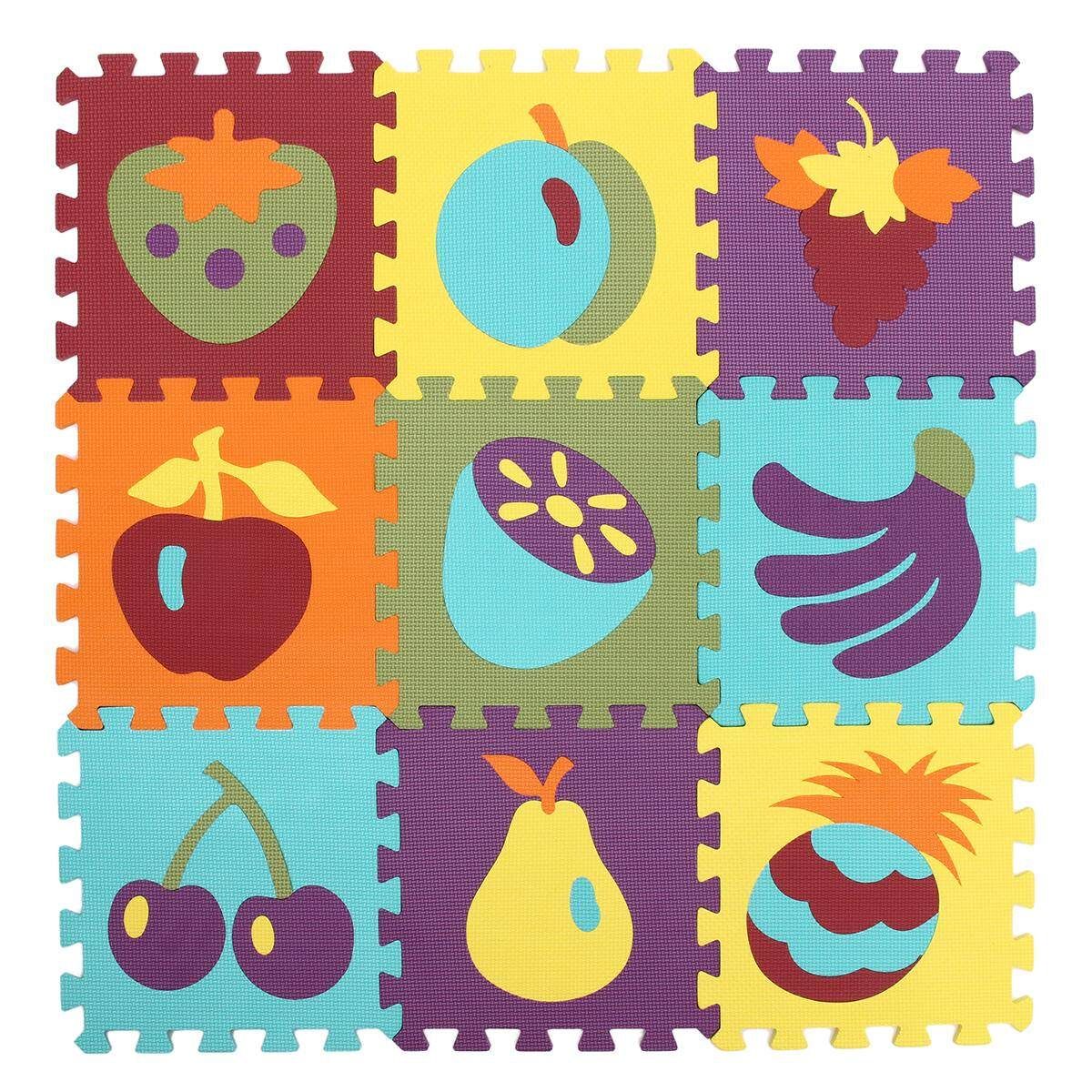 9PCS EVA Foam Cartoon Puzzle Mat Children Jigsaw Crawling Carpets Baby Playmats # P006 P006