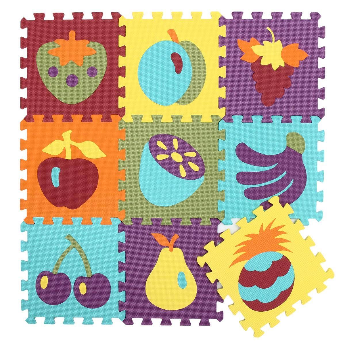 9PCS EVA Foam Cartoon Puzzle Mat Children Jigsaw Crawling Carpets Baby Playmats # P006 P006