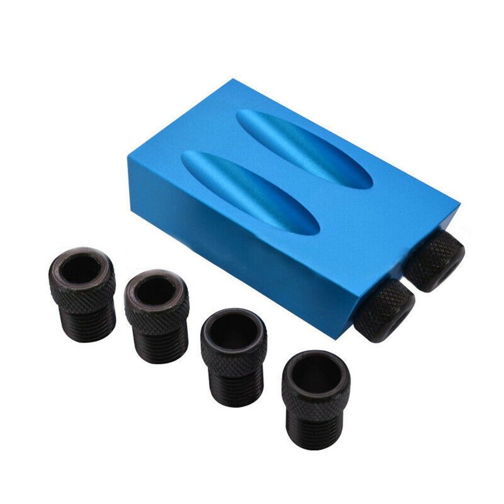 34Pcs Pocket Hole Screw Jig With Dowel Drill Set Carpenters