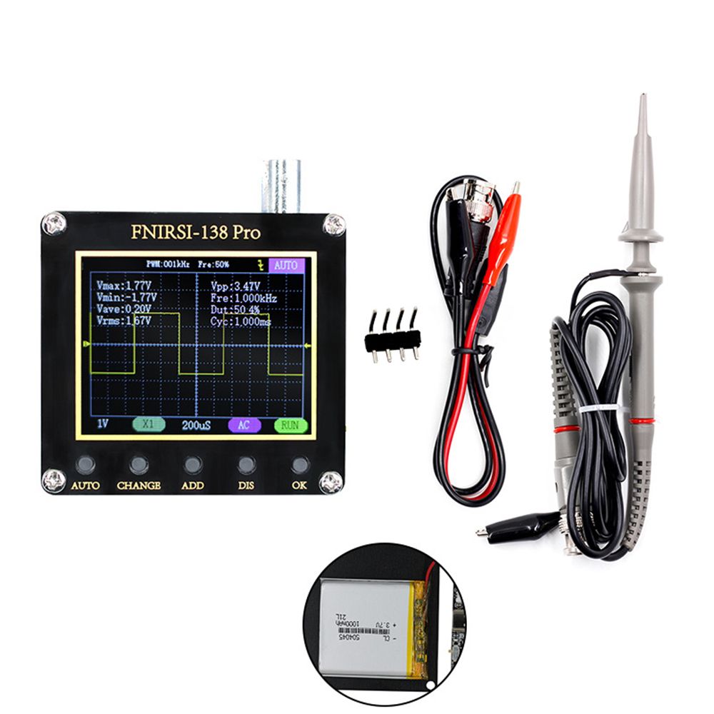FNIRSI-138 PRO Digital Oscilloscope 2.5MSa/s 200KHz