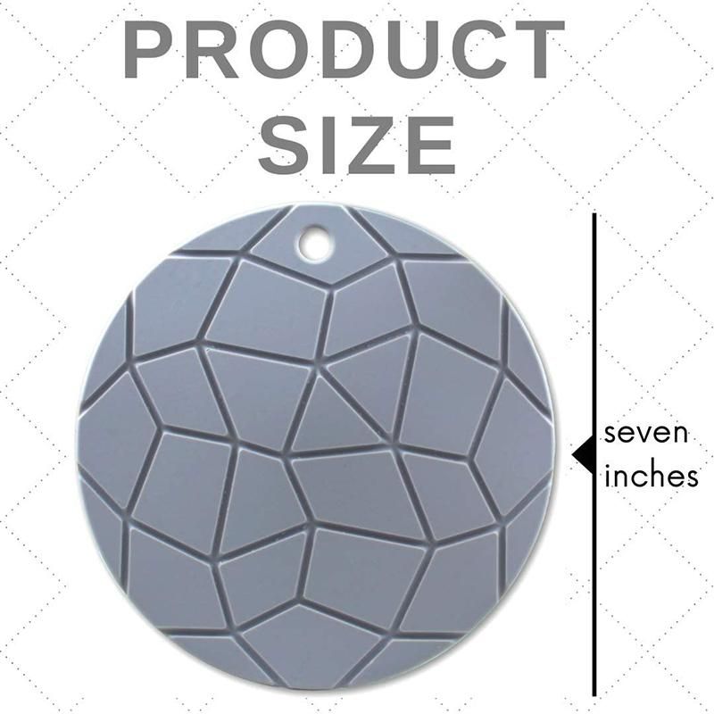 Geometric Round Silicone Potholders,Hot Pads, Opener, Kitche