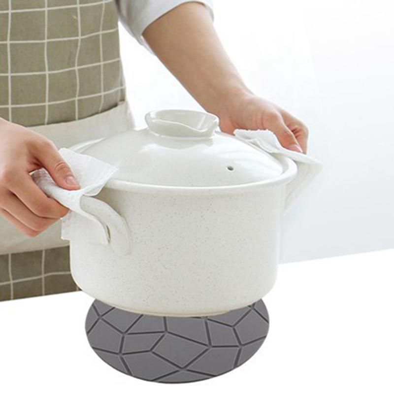 Geometric Round Silicone Potholders,Hot Pads, Opener, Kitche