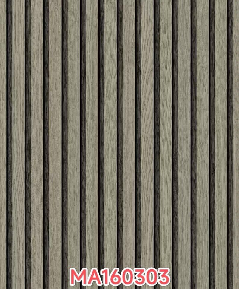 Adore Decor WPC Fluted Panel 3D Effect Wallpaper; Wallpaper - Stone Gray Color