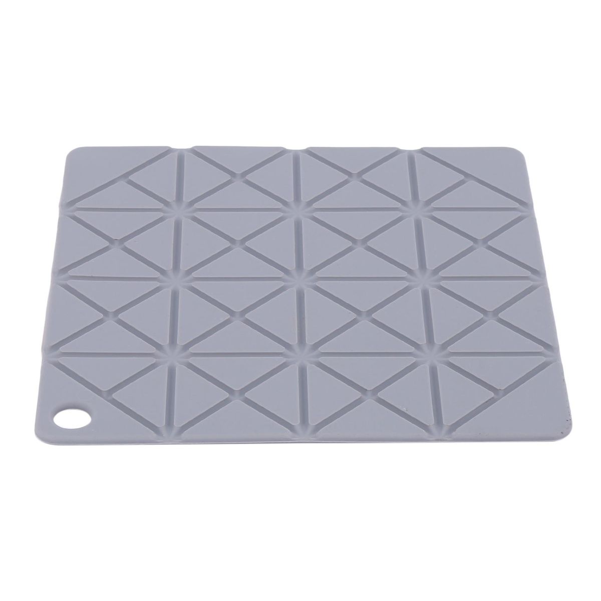 Heat-Resistant Silicone Pad Drink Cup Coaster Square + Gray
