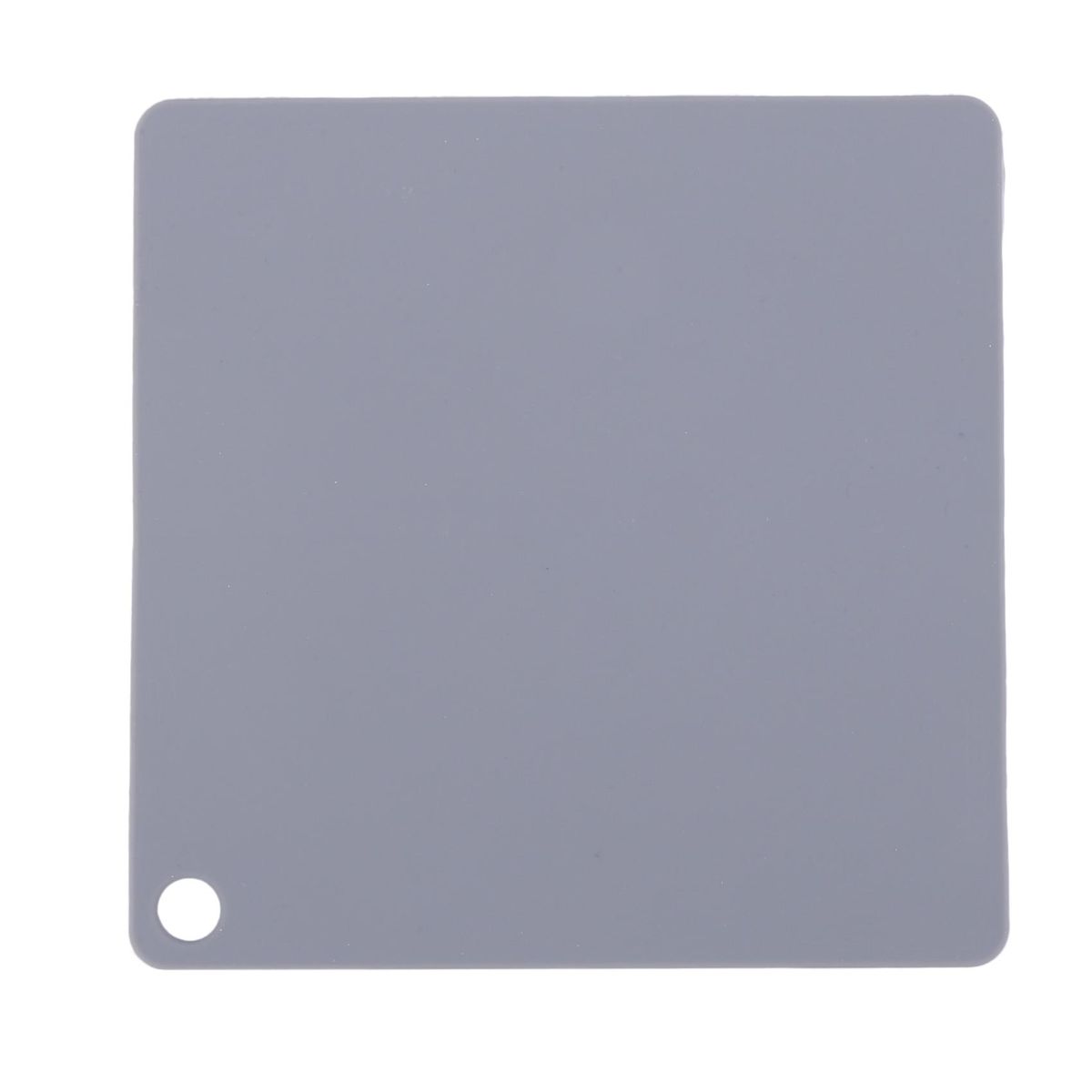Heat-Resistant Silicone Pad Drink Cup Coaster Square + Gray