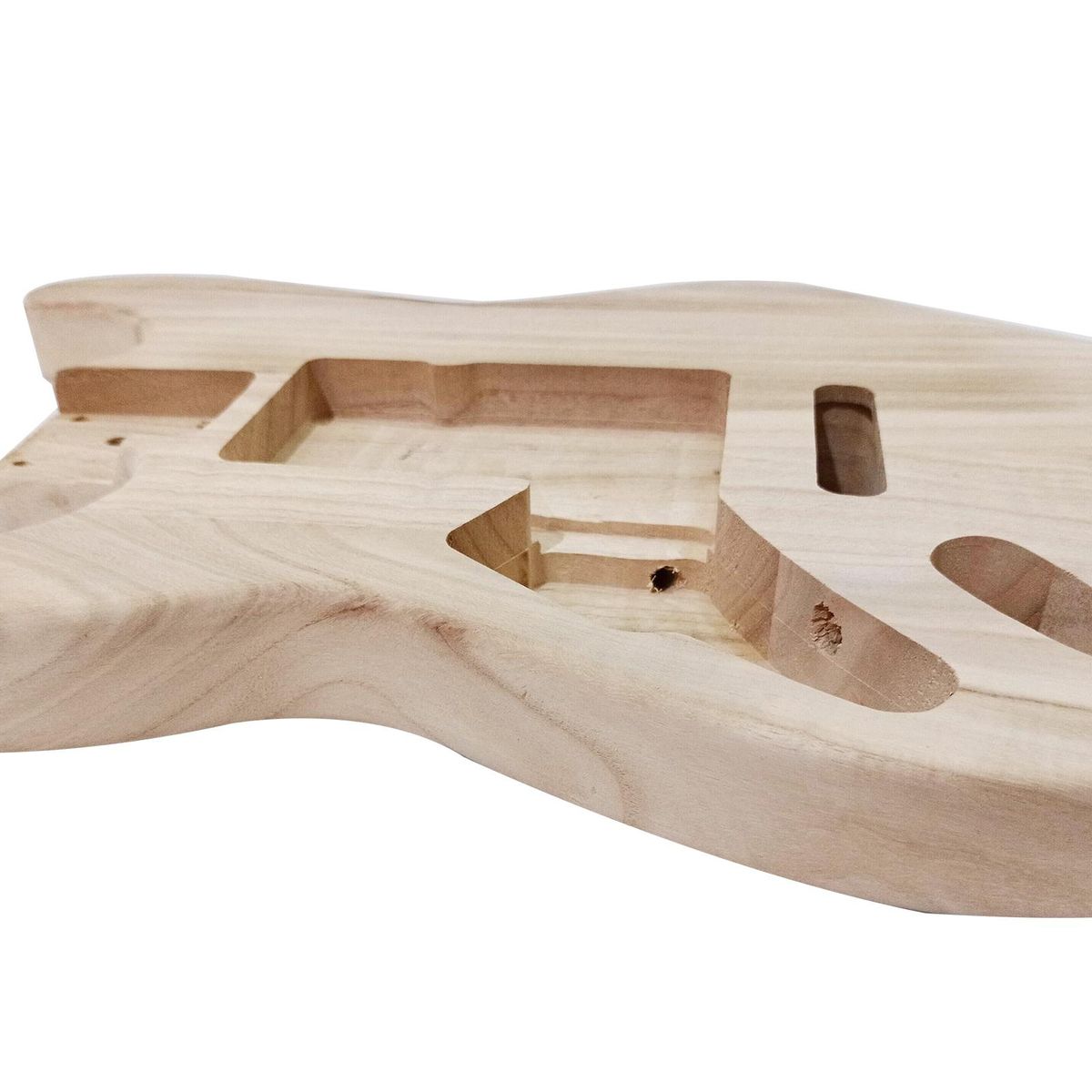 Polished Wood Type Electric Maple Guitar Barrel Body Unfinished Electric Guitar Barrel