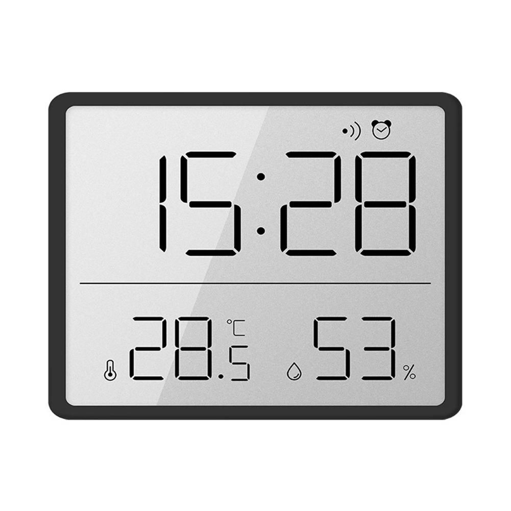 1 Pcs Lcd Digital Alarm Clock Large Screen Displays
