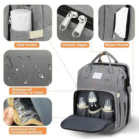 Multifunctional Baby Bed And Bag + Free Babe Mattress +USB