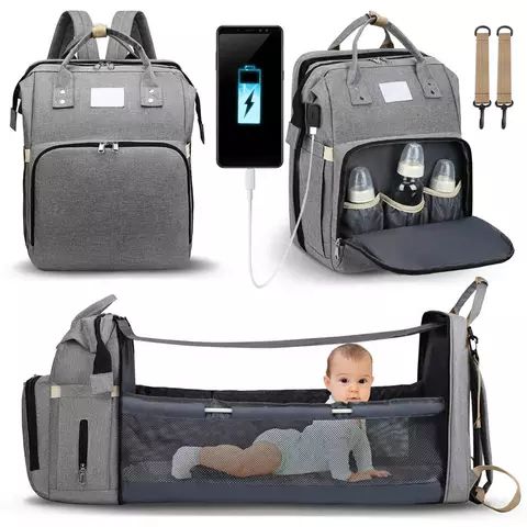 Multifunctional Baby Bed And Bag + Free Babe Mattress +USB