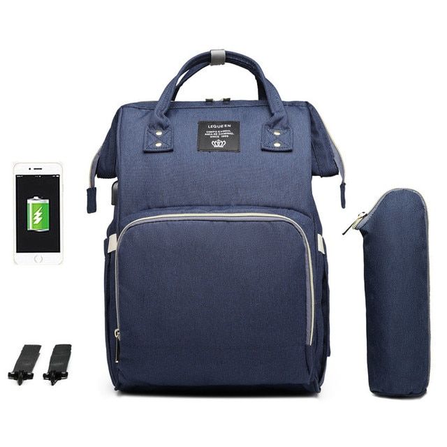 USB Maternity Nappy BabyBag Travel Backpack Nursing Bag