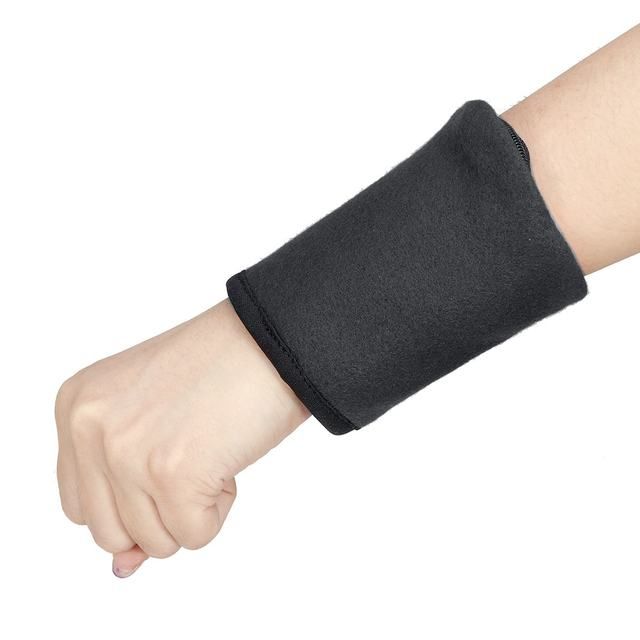 Men Women Wrist Wallet Pouch Band Zipper Running Travel Gym