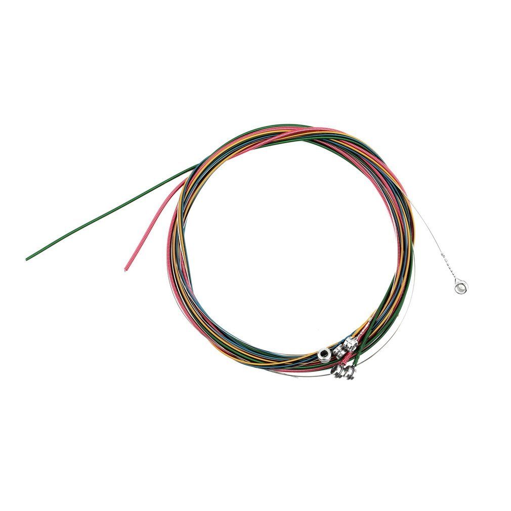 Colorful 1-6 E B G D A Rainbow Strings Set For Acoustic Guitar