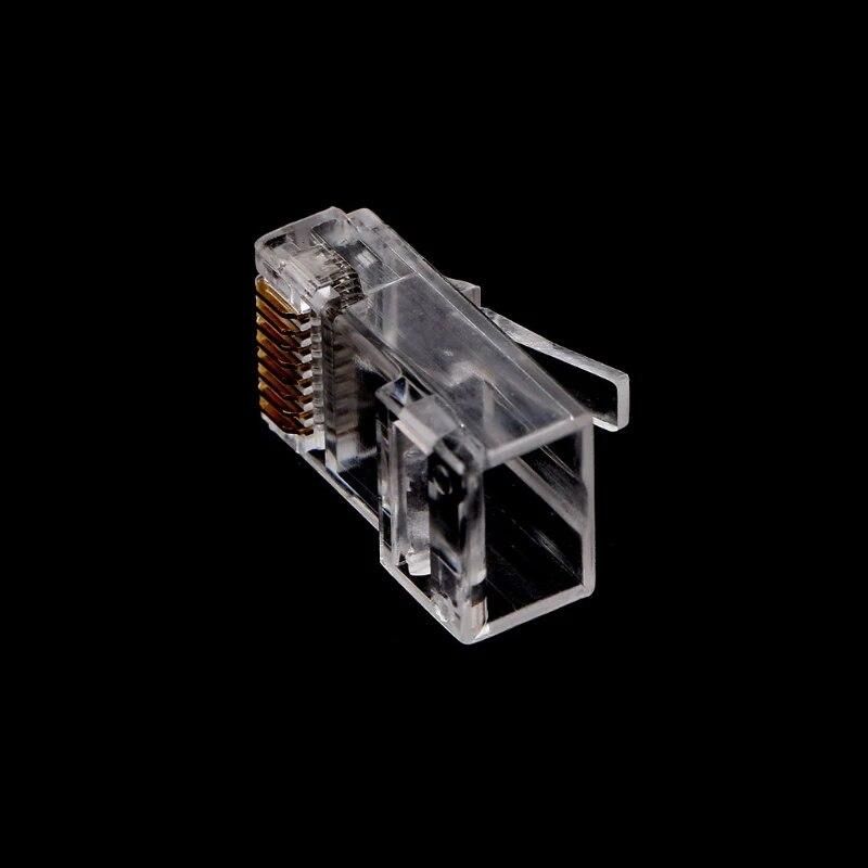 100Pcs/Set RJ45 CAT6 8-Pin Modular Plugs UTP Unshielded Version with Loading Bar