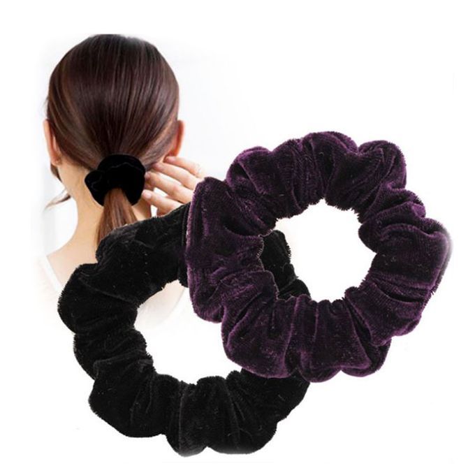 Velvet Hair Scrunchie Ladies Hair Ring Fashion Elegant