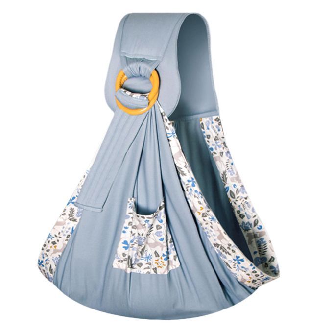 Infant Baby Carrier Stretchy Sling Wrap Breathable Ergonomic Blue