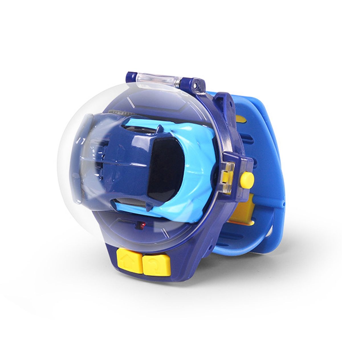 1 Set Mini Car Toy Cartoon Watch Remote Control Racing Car Toy Dark Blue
