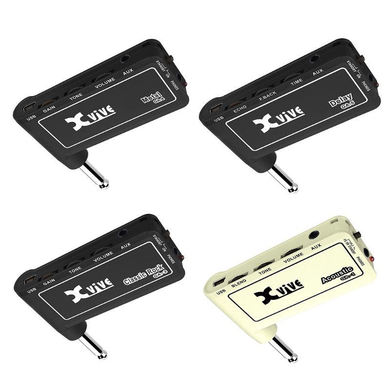 Plug Headphone Amp Elec Recharge 1pc Mini Guitar Portable