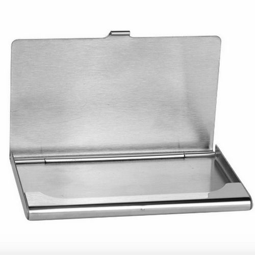 Aluminum Credit Business Card Wallet Holder-Silver