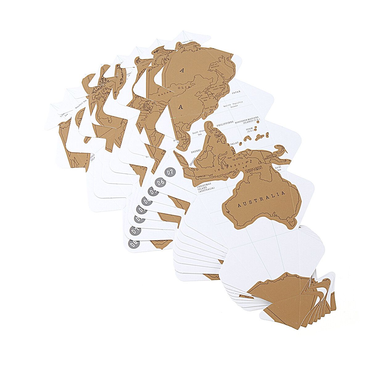 Tellurion Three-dimensional Map Globe DIY Globe Assembly Travel Notes