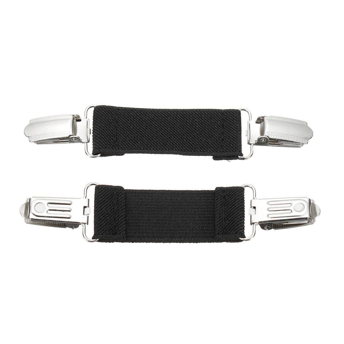 1x Black/Pink Stretch Dress Cinch Pants Clip 25mm Garment Waistband Extender US Black (black)