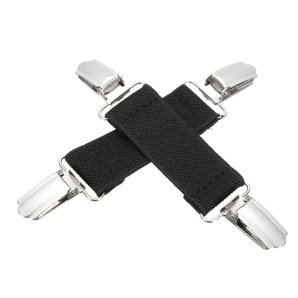 1x Black/Pink Stretch Dress Cinch Pants Clip 25mm Garment Waistband Extender US Black (black)