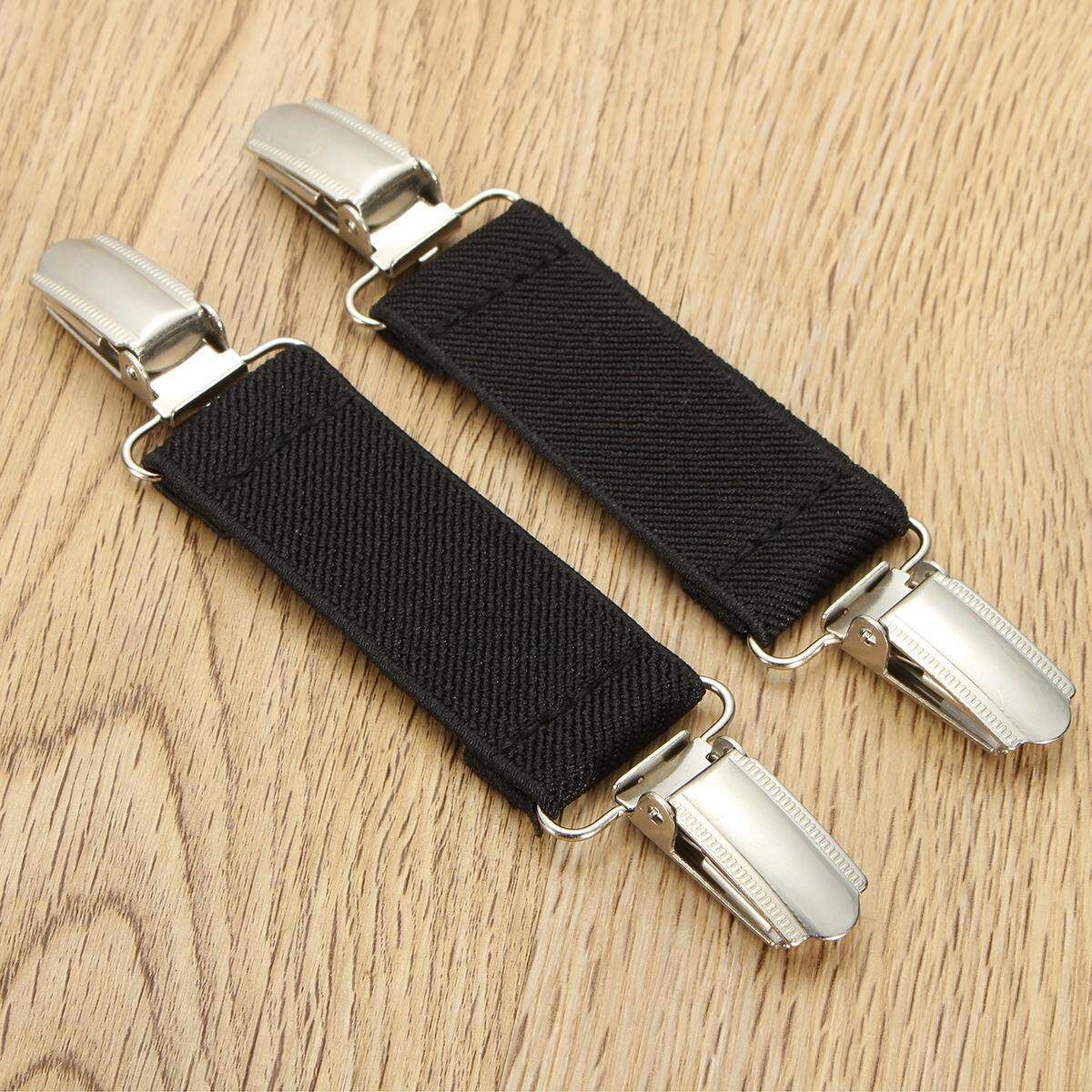 1x Black/Pink Stretch Dress Cinch Pants Clip 25mm Garment Waistband Extender US Black (black)