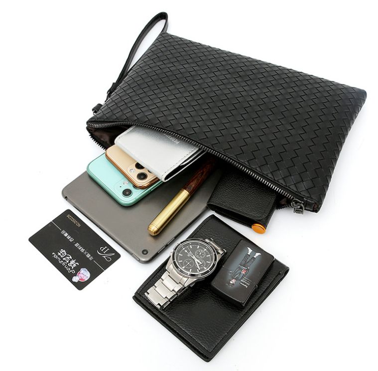 Classy Matte Men Envelope Bag/Big Men Wallet/Wrist Bag