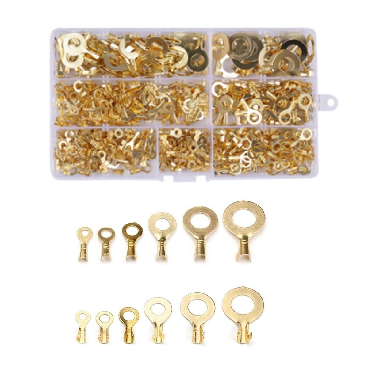 540PCS Ring Terminal -M10 Ring Lug Ring Connection Wire Assortment Kit