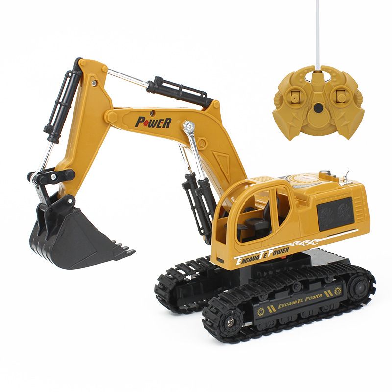 Car Traxcavator Model Excavator Truck Toy Excavator Electric Shovel Dier
