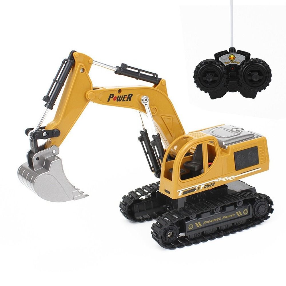 Car Traxcavator Model Excavator Truck Toy Excavator Electric Shovel Dier