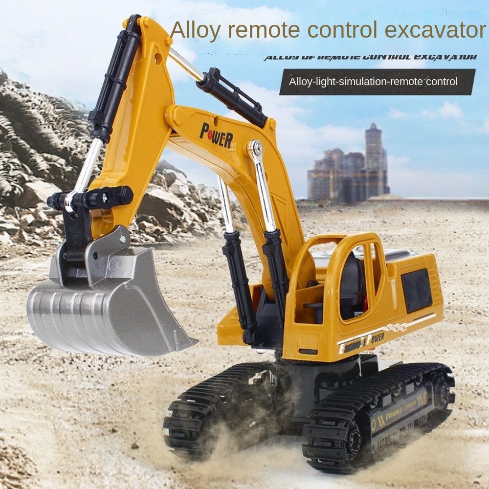 Car Traxcavator Model Excavator Truck Toy Excavator Electric Shovel Dier