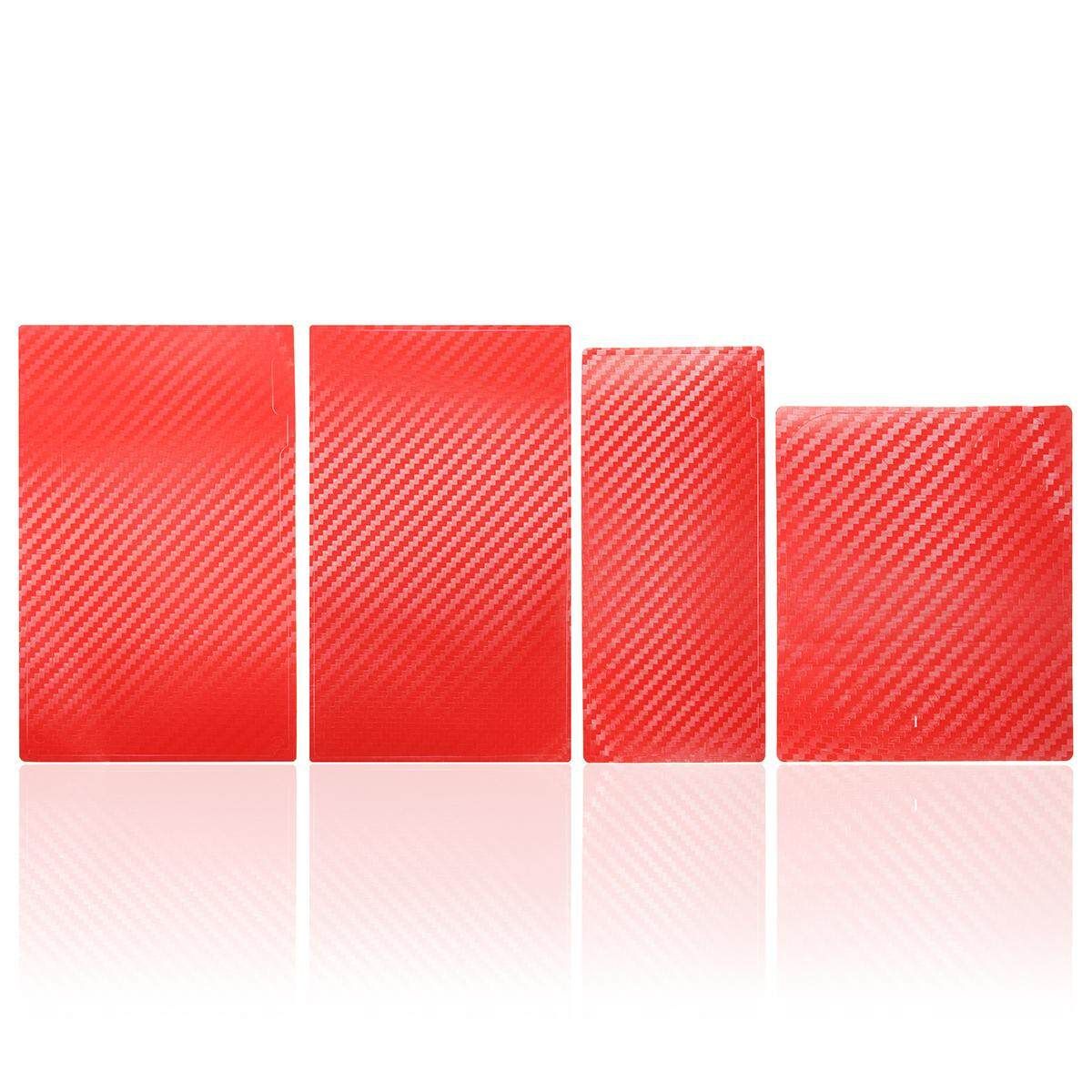 Red Carbon Fiber Skin Full Wrap Sticker Decal Protector For Nintendo Switch