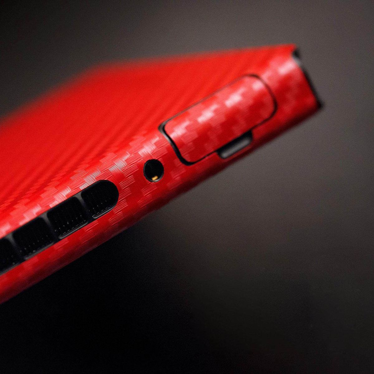 Red Carbon Fiber Skin Full Wrap Sticker Decal Protector For Nintendo Switch