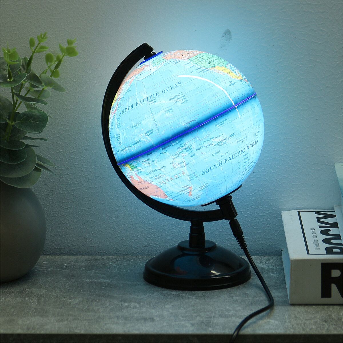 Earth Globe Lighting The Latest Built-In LED Night World New