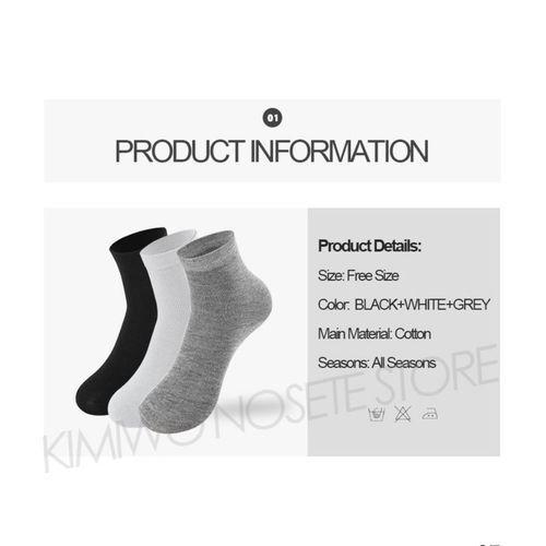 3 PAIRS UNISEX SNEAKERS LOAFERS FASHION ANKLE SOCKS