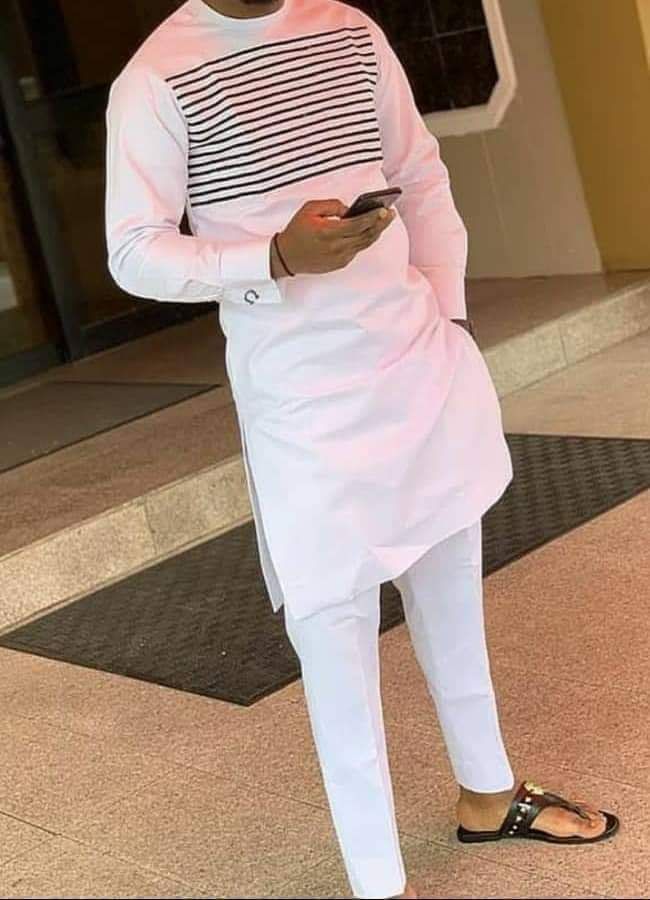 Men Native Dress - White