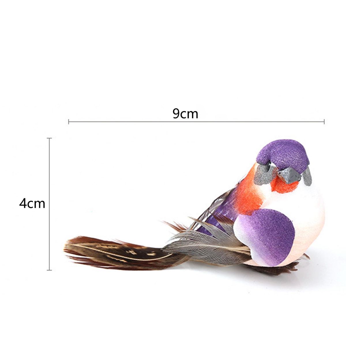 12Pcs Bird Bird Ornament Backyard Decor