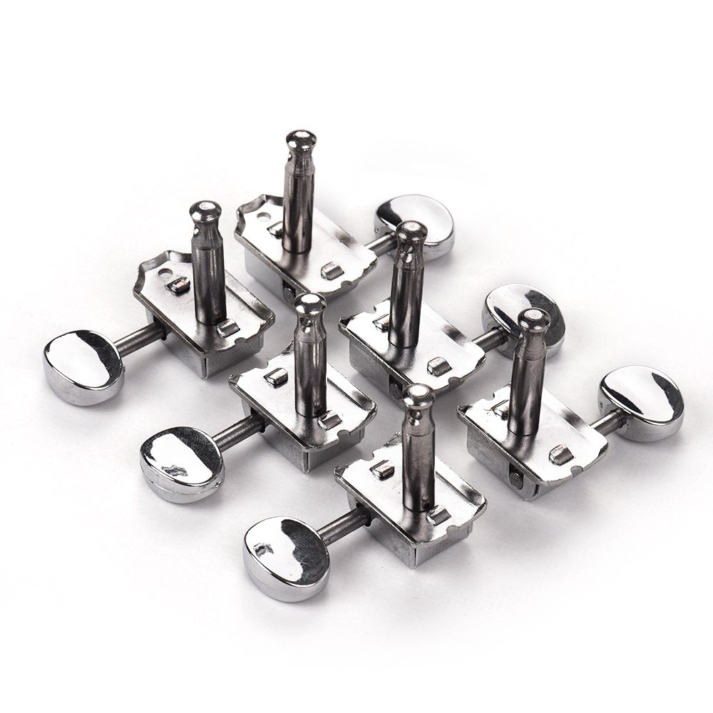 6 In-Line Semi-Closed Guitar Locking Tuners Tuning Pegs