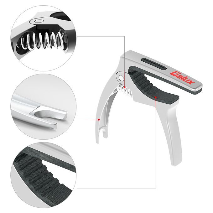 Multifunctional 3-in-1 Guitar Capo Premium Zinc Alloy Quick