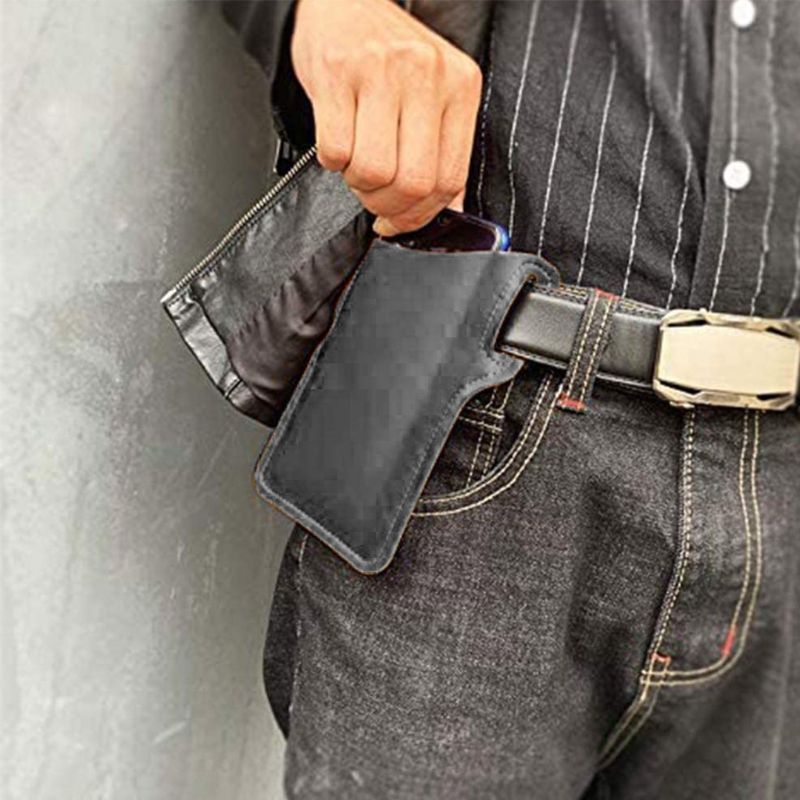 New Mobile Phone Carrier Belt Pouch Men Cell Phone Loop Bag
