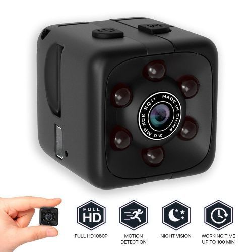Camera SQ11 PRO Mini Camera HD 1080P Camara Espia Secrcamera Support Hiden TFcard PK SQ16 SQ13 SQ12 SQ8 SQ6 SQ19(1080P And Black Case)