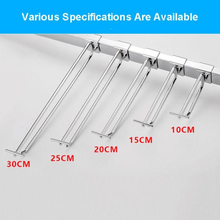 Square Tube Dual Line Hook Supermarket Hook 10pcs 10cm