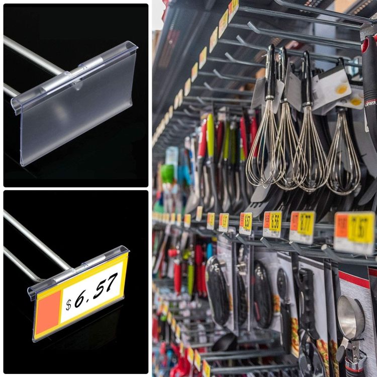 Square Tube Dual Line Hook Supermarket Hook 10pcs 10cm