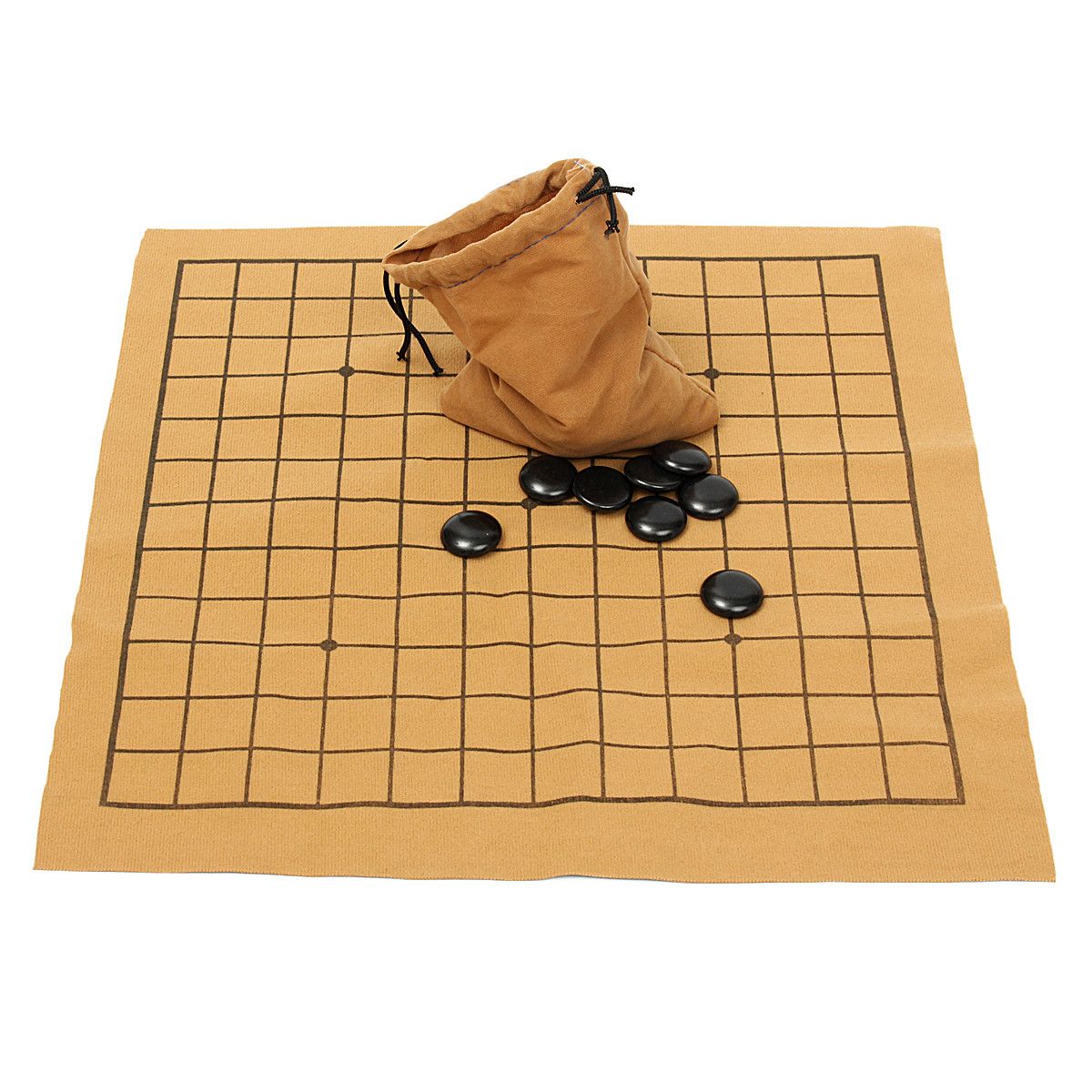 90Pcs Go Bang Chess Game Set Suede Leather Sheet Board Children Educational Toy