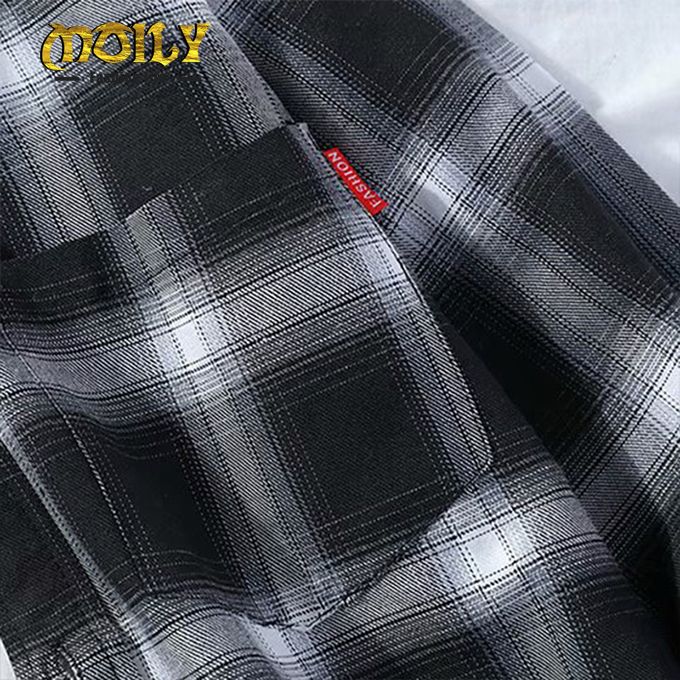 Men's Casual Fashion Plaid Long Sleeve Shirt