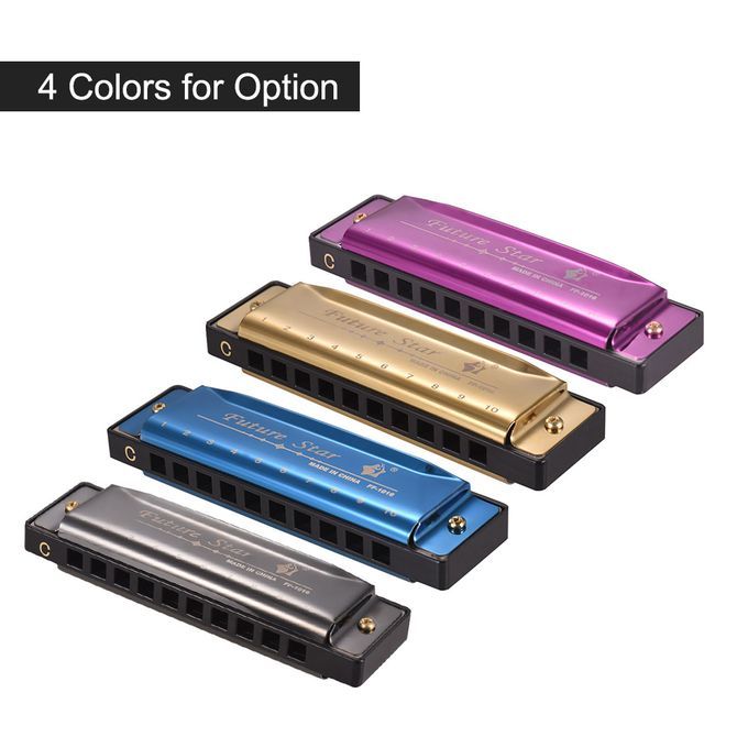 Key Of C Diatonic Harmonica Mouthorgan With ABS Reeds