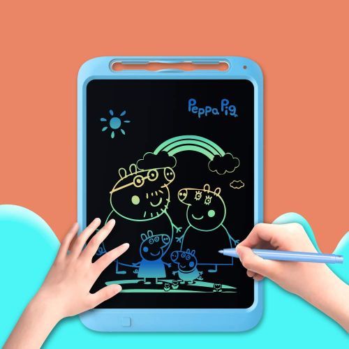Toys For Children 12Inch Electronic LCD Screen Drawing Board Kids Handwriting Pad Writing Tablet Drawing Digital Gift For Girl(#Blue Multicolor)