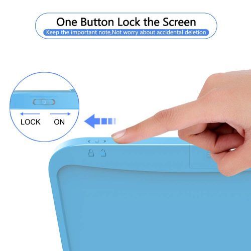Toys For Children 12Inch Electronic LCD Screen Drawing Board Kids Handwriting Pad Writing Tablet Drawing Digital Gift For Girl(#Blue Multicolor)